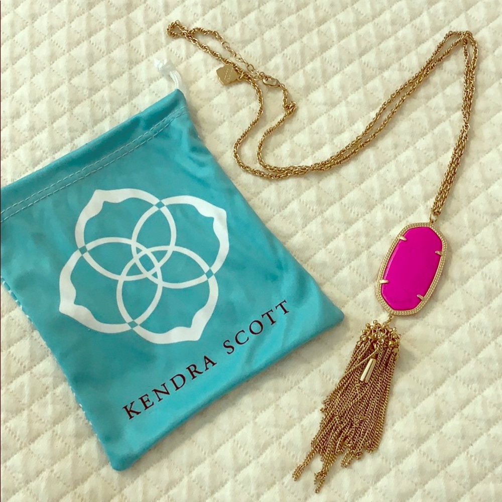 Kendra Scott Rayne necklace in magenta